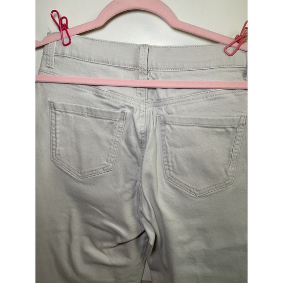 Gloria Vanderbilt Capri Pants Silver Button Accent Cropped Jeans Size 12 - Picture 6 of 10